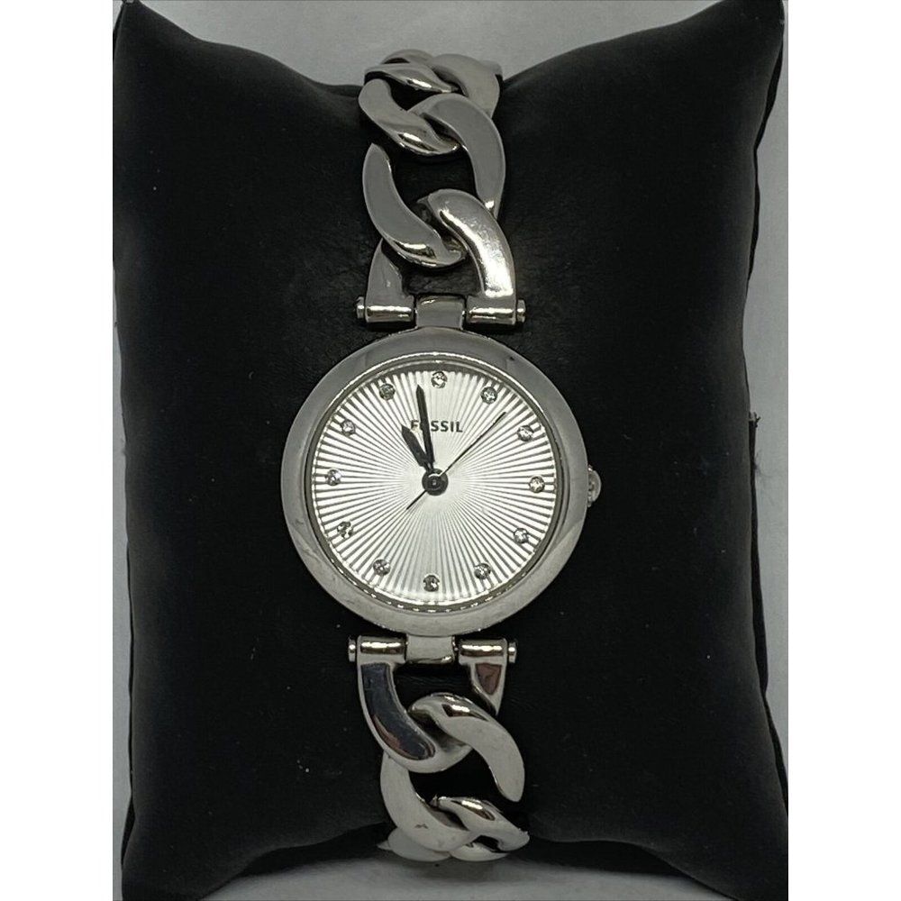 Fossil Olive ES3390 Womens Silver Stainless Steel